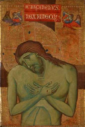 A Man of Sorrows  ca. 1260 Umbrian Artist  National Gallery London  NGL6573